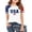 X241 Dark Blue, variant on Child Girls 4Th Of July Tshirts Star Striped Printed Short Sleeved Round Neck Tee Shirts Summer Independent Day Casual Breathable For Girls Tops Size 3-4 Years Red