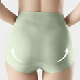 thumbnail image 6 of Kmdttou Women's Plus Size Underwear Sexy Lace High Cut Panties Comfort Bikini Panty Stretch Underpants Breathable Ladies Briefs (Available in Plus Size) Green-L, 6 of 6