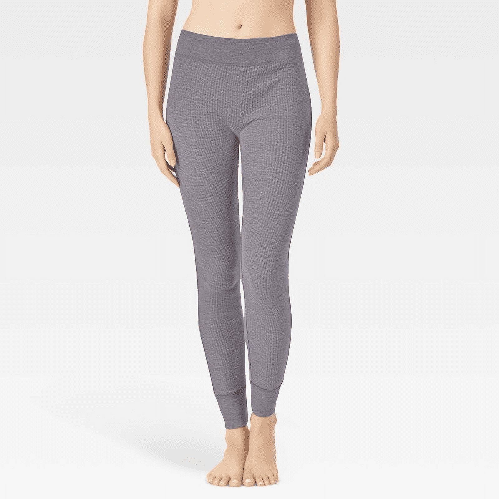 Legging Thermique Cuddl Duds Femme – Gris Gaufré, Taille S – Neuf, Couche De Base