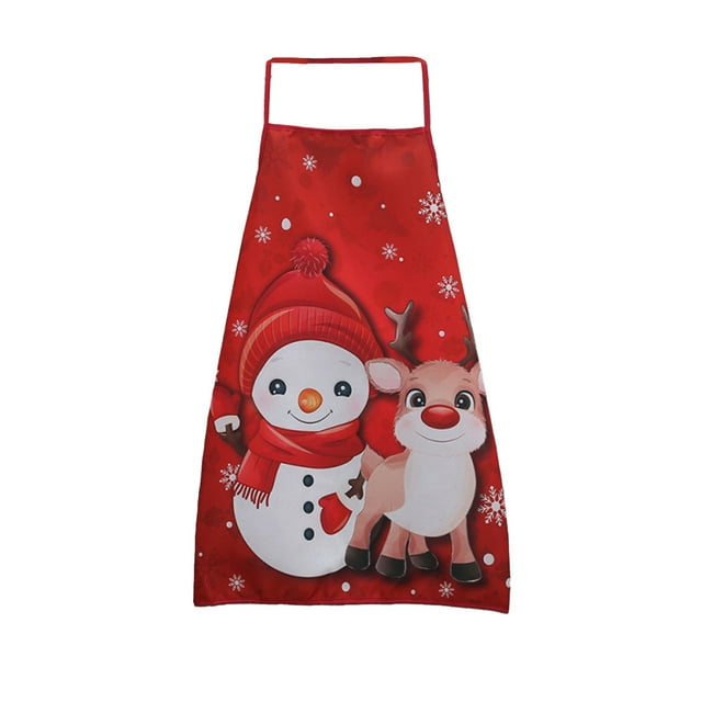 Halloween Party Decorations,Christmas Printed Apron for Kitchen Restaurant, Stain Resistant Holiday Party Decoration