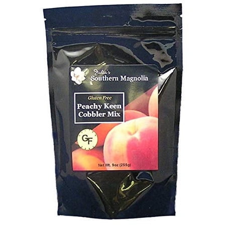 Julias SM105 Gluten Peach Cobbler Mix 9oz, Pack of 4