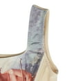 thumbnail image 5 of One opening Women Sexy Pullover, Sleeveless/Long Sleeve Square Collar Angel Print Crop Top (Apricot), 5 of 5