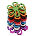 thumbnail image 1 of lionlar Bright Candy Color DIY Craft Assorted Wooden Flower-shape Beads - 50 Pieces for, 1 of 9
