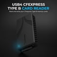 thumbnail image 2 of Lector de tarjetas CFexpress tipo B SABRENT USB4 CR-U4XB 40 Gbps, 2 of 9