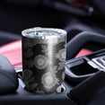 thumbnail image 5 of 30oz Pioneer Flower Floral Print Pattern Tumbler, Double Wall Vacuum Insulated Cup, BPA-Free Leak Proof Lid & Reusable Straws, Hot 12h, Cold 34h, 5 of 6