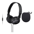 thumbnail image 1 of Headphones Sony MDRZX110AP Extra Bass Mic Hard Case, 1 of 9