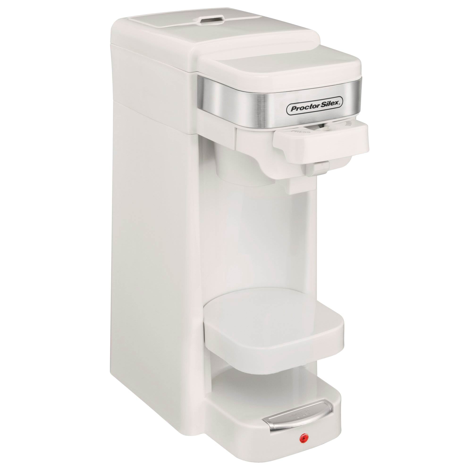 Proctor Silex Single Serve K-Cup Compatible Compact Coffee Maker, White