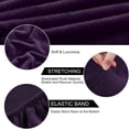thumbnail image 4 of Unique Bargains Stretch Plush Short Dining Chair Cover Purple, 4 of 8