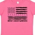 thumbnail image 4 of Inktastic Breast Cancer Awareness Pink Ribbons and Flag Boys or Girls Toddler T-Shirt, 4 of 5