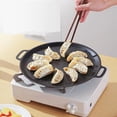 thumbnail image 5 of 12.60 Inch Maifan Stone Coated Non-Stick Grill Pan Korean BBQ Griddle Plate Portable Round Cooking Pan for Outdoor Camping Picnic Home Stove Barbecue Roasting Use, 5 of 5