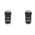 thumbnail image 1 of 2X Biological Microscope Lens, 195 Achromatic Black Objective Lens 100X Oil High Power Objective Interface 20.2mm Thread, 1 of 8