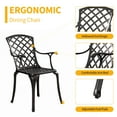 thumbnail image 7 of Withniture 5 Pieces Patio Dining Set Cast Aluminum Outdoor Table and Chairs for Garden, Backyard, 7 of 7