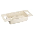 thumbnail image 1 of Extendable Over the Sink Strainer Fruit Vegetable Wash Basket Adjustable Colander for Kitchen Plastic Khaki, 1 of 6