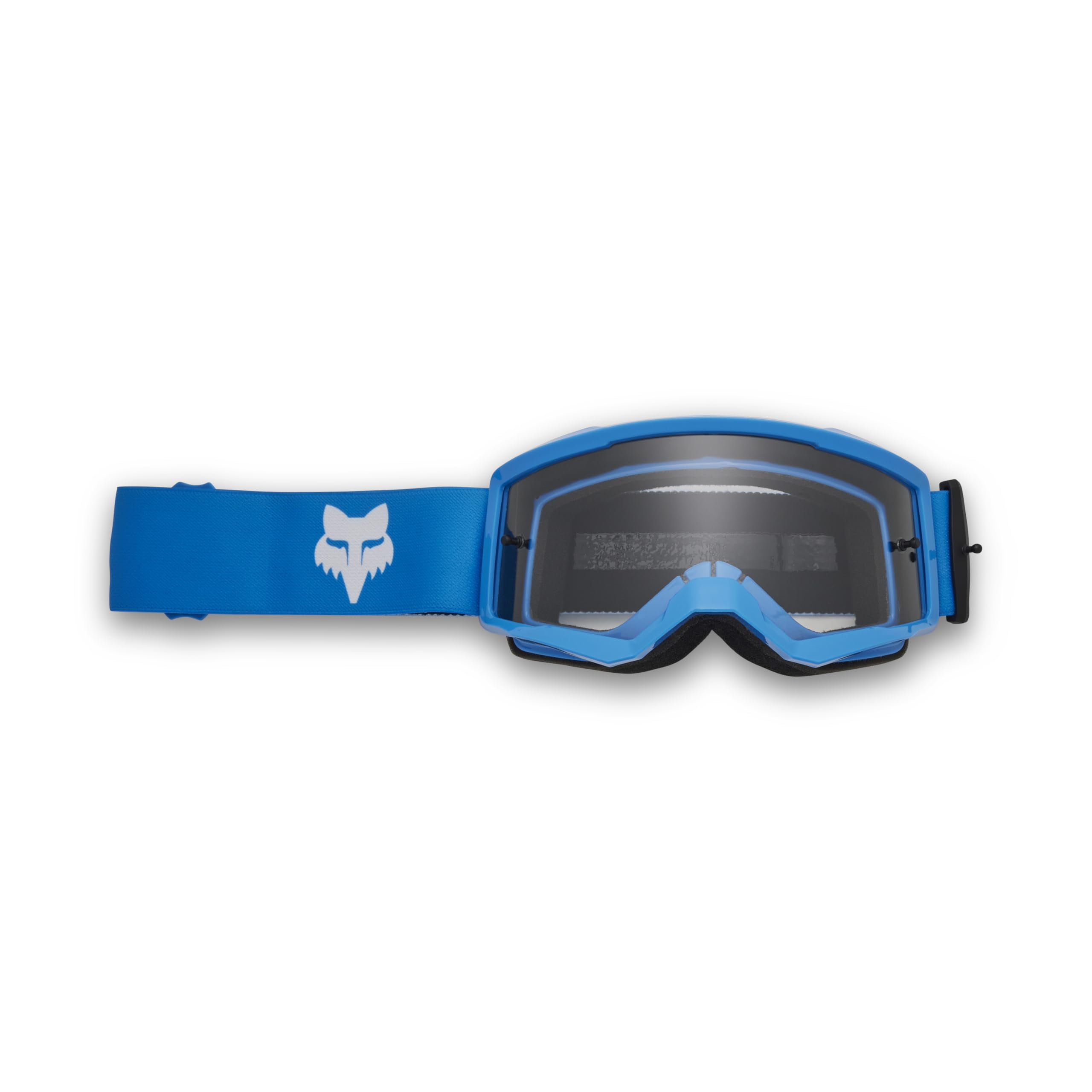 Fox Racing Youth Main Motocross Goggle - STRAY Flo Red With Clear Lens