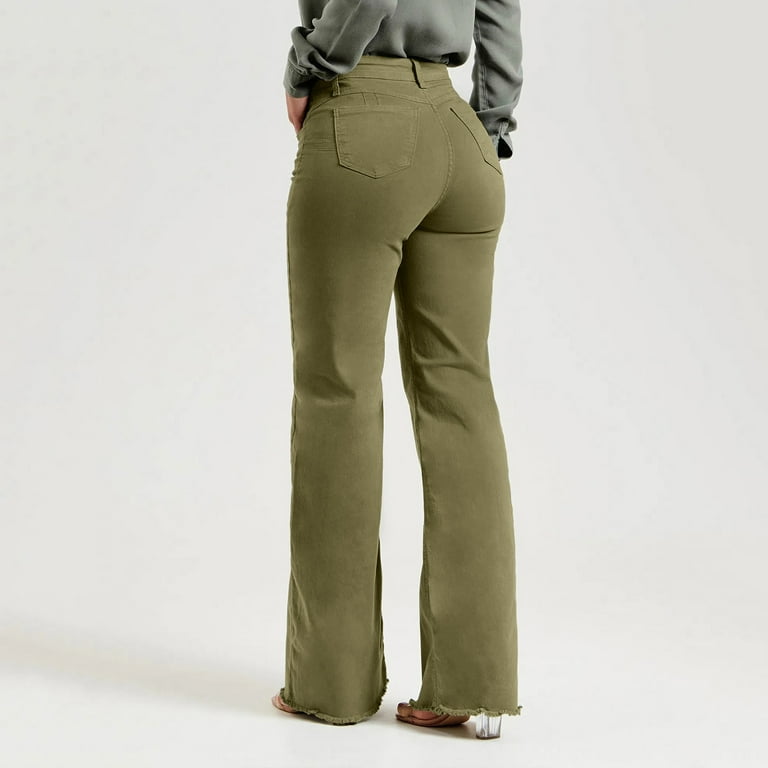 N° 21 Woman Pants Green 25EN2M0B0210068 5340 Women's Trendy Versatile Temperament Waist Zip Pants