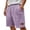 Purple, variant on Men's Vertical Stripe Corduroy Shorts with Elastic Waist and Relaxed Fit Featuring Soft Breathable Fabric for Casual Outings Weekend Brunch Daily Errands Green XXL