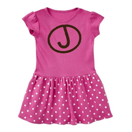 

Inktastic Branding Iron Letter J Monogram Gift Baby Girl Dress
