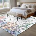 thumbnail image 4 of Large Area Rugs for Living Room Bedroom, Coastal Jellyfish 6'x9' Rug Washable Carpet Runner Indoor Outdoor, Ocean Nautical Starfish Coral Seaweed Non Slip Floor Mats Rug for Kitchen, Playroom, 4 of 8