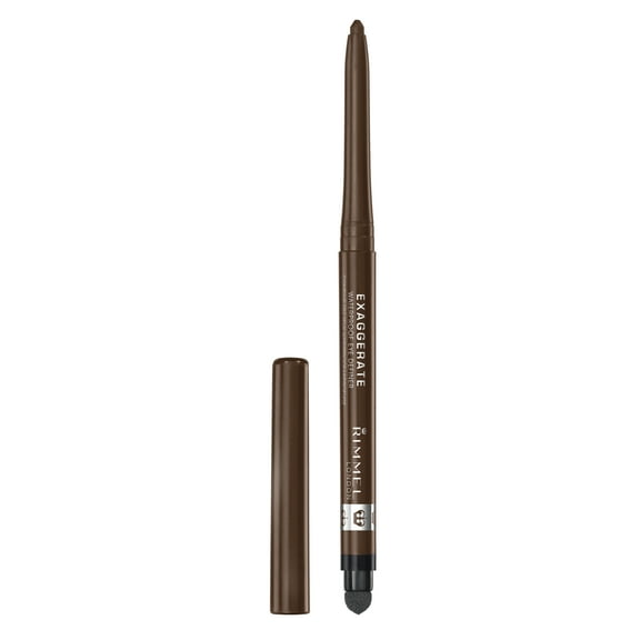 Rimmel London Exaggerate Waterproof Eye Definer Eyeliner, 262, Rich Brown, 0.01oz