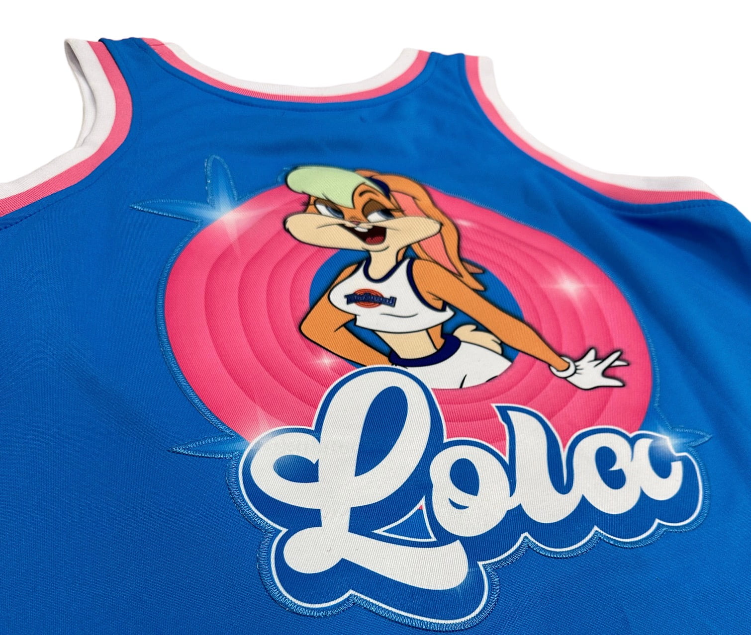 Lola Bunny Tune Squad Men's Blue Basketball Jersey, Superior