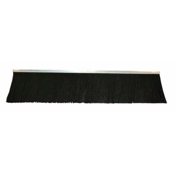Balayette Industrielle pour Véhicule Remorqué 3006154 à Monter sur Pare-Chocs Arrière de VR; Longueur de Suspension de 16 Pouces; Support en Aluminium; Noir; avec Deux Sections de 4 Pieds/vis de Montage/instructions d'Installation