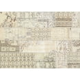 thumbnail image 1 of Ahgly Company Indoor Rectangle Contemporary Light French Beige Brown Patchwork Area Rugs, 8' x 10', 1 of 6