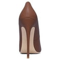 thumbnail image 4 of Zhabtuc Women's Classic Slip on Comfort Dress Pointy Toe Stiletto Heel Party Shoes Brown Size 9.5, 4 of 6