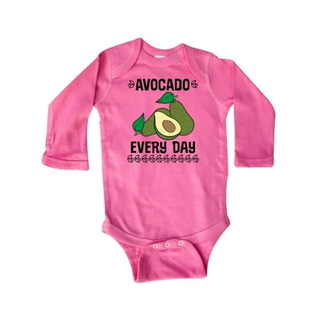 

Inktastic Avocado Every Day Gift Baby Boy or Baby Girl Long Sleeve Bodysuit