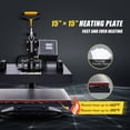 thumbnail image 3 of 5in1 T Shirt Heat Press Machine 15x15 Professional Heat Press for Clothes & More, 3 of 13