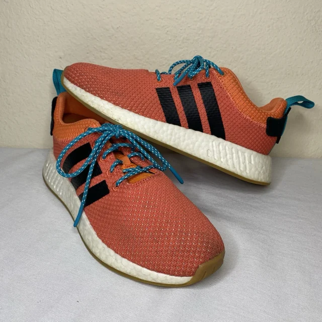 Adi - das Men's Running Shoes NMD R2 Summer Spice Size 8 Casual Sneakers CQ3081