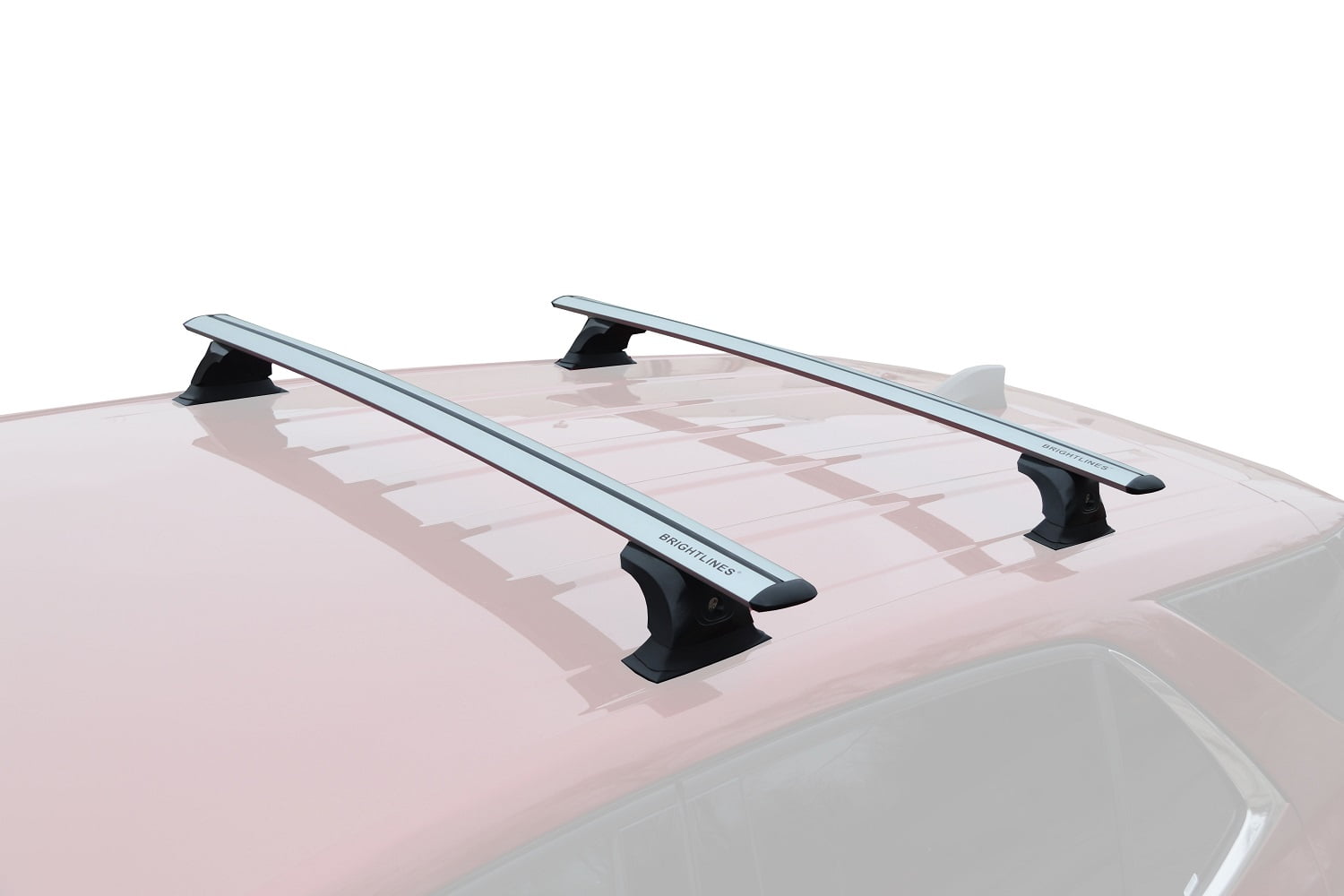 BRIGHTLINES Heavy Duty Anti-Theft Premium Aluminum Bars Roof Rack Crossbars Compatible with 2018-2019 Chevy Equinox Without Roof Rails