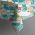 thumbnail image 4 of Pioneer Flower Floral Print Pattern Rectangle Tablecloth 60"x120", Waterproof Polyester Table Cloth, Wipeable Spillproof for Dining Camping Indoor Outdoor, 4 of 6