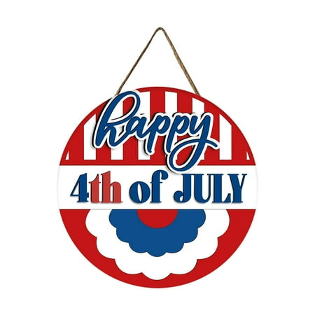 

2024 Home 30x30cm Independence Day Wooden DoorFestive Atmosphere Home Decoration Hanging Independence Day Theme Door Hanging Garden Decoration Unique Independence Day Decoration