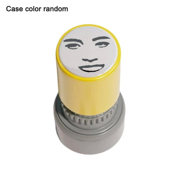 Sello de memes de caras divertidas: autoentintable, truco DIY, diseño adorable para letras y manualidades.