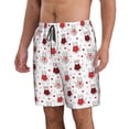 thumbnail image 2 of Goofa Maillots de Bain Imprimés Cœurs de Chat Mignons pour Hommes Été Séchage Rapide Short de Plage Maillots de Bain - Grand, 2 of 6