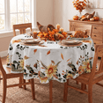 thumbnail image 6 of Sm:)e Give Thanks to The Load for He is Good Thanksgiving Tablecloth 70 Inch, Wrinkle-Resistant & Machine Washable Table Cover for Dining Decor, Round, 6 of 7