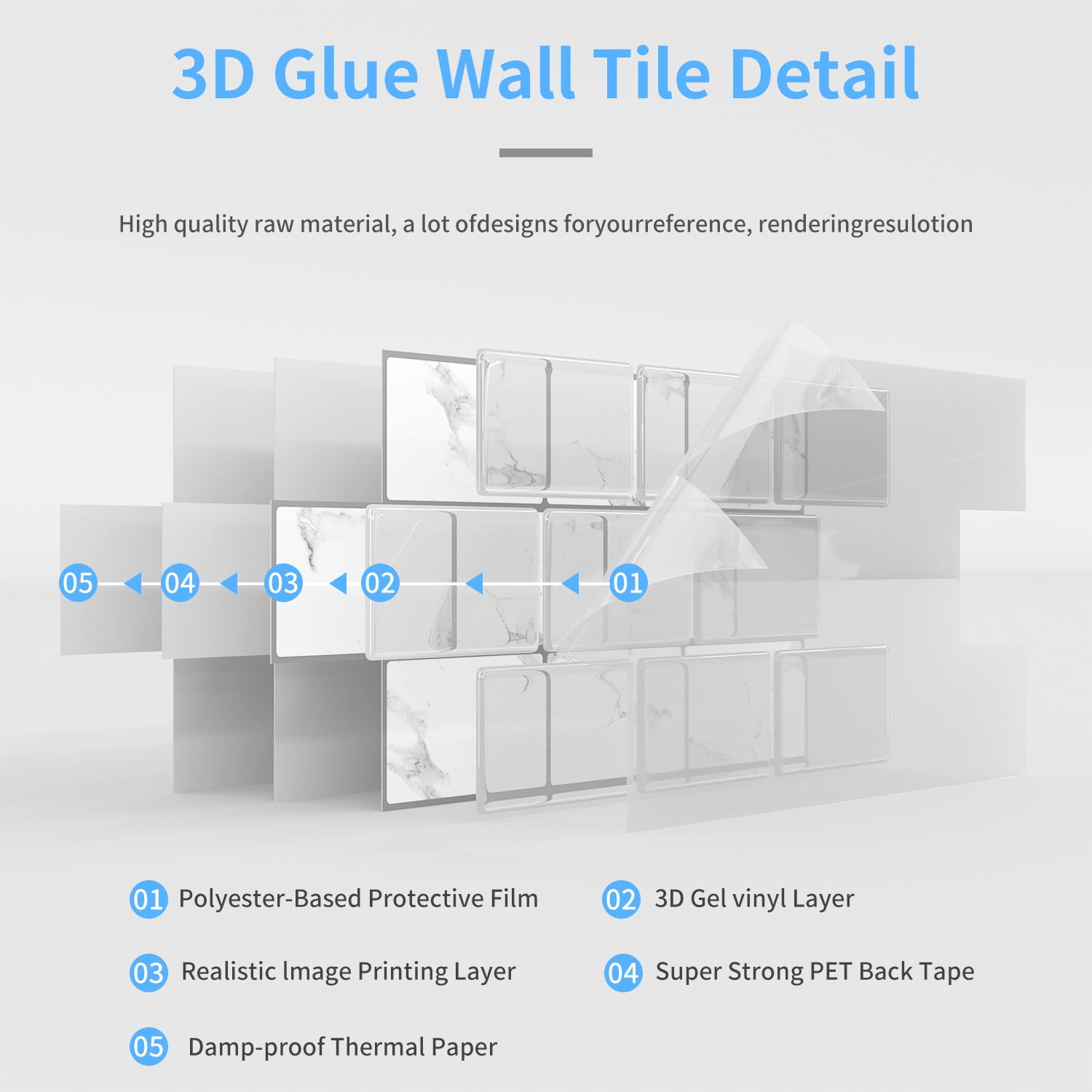 Firefly Hope 12-Sheet 6"×12" Peel and Stick Subway Tiles, Waterproof Self-Adhesive Backsplash for Kitchen & Bathroom DIY Decor, Blue Green