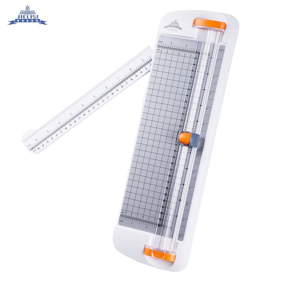 JIELISI Taille-Bordures A4 Machine à Papier de Bureau Longueur de Coupe 12.2 Pouces pour Papier Artisanal