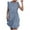 Blue, variant on 2026 ! under $5 asdoklhq Womens Plus Size Dresses,Women's Dress Spring/Summer O-Neck Sleeveless Ruffled Floral Dress Skirt