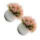thumbnail image 5 of Wosthever Adorno de bonsái de 2 piezas, decoración versátil para el hogar, regalo de compañía, hierbas de imitación para decoración rosa rosa 2Conjunto, 5 of 6