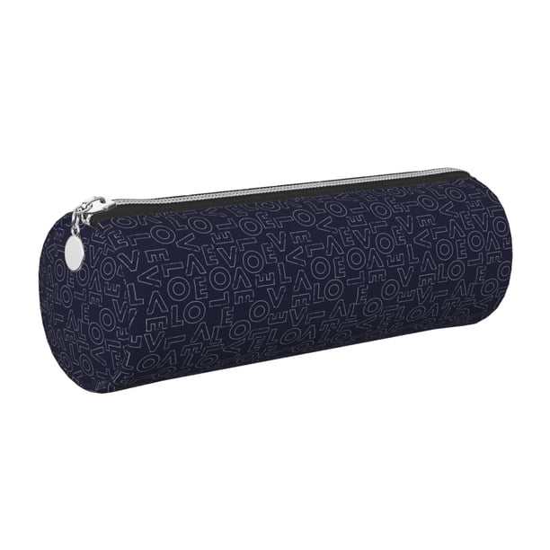 Disketp LOVE Estuche Organizador de Lápices de Cuero, Estuche de Oficina con Cremallera para Bolígrafo y Lápiz