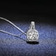 thumbnail image 2 of Colgante de plata de ley S925, collar de moissanita de 1 quilate, colgante de plata para mujer, colgante cuadrado para el hogar, collar de joyería, 2 of 3
