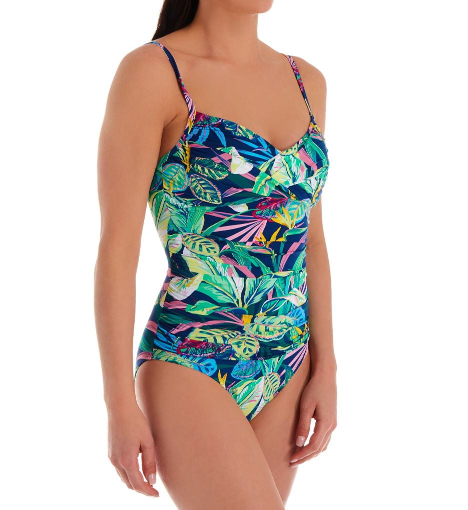 Bleu Rod Beattie Jungle Book Over The Shoulder Cross Back One Piece 