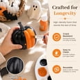 thumbnail image 7 of 7PCS Fake Pumpkins Black, Fall Artificial Pumpkins for Decoration Different Sizes, Halloween Thanksgiving Autumn Harvest DIY Foam Pumpkin Indoor Outdoor Home Decor, 7 of 7