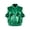 Green, variant on Kids Girls Metallic Ruffled Vest for Hip-hop Jazz Modern Dance Performance Waistcoat Elastic Hem Zipper Sleeveless Pockets Tops Green 6