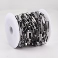 thumbnail image 3 of Unwelded Iron Paperclip Chains Flat Oval Drawn Elongated Cable Chains with Spool Gunmetal 19x7x4mm about 32.8 Feet(10m)/roll, 3 of 3