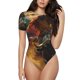 thumbnail image 1 of Fotbe Colorful Bull Western Man Body de Mujer con Cuello Redondo y Mangas Cortas, Sin Mangas Ajustado, Suave, Cómodo y Básico-X-Large, 1 of 7