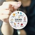thumbnail image 3 of Teacher Appreciation Gifts, Teacher Gifts Christmas Ornament 2025 - Teacher Gifts for Women, End of Year Teacher Gift from Student, Teacher Retirement Gifts - Ceramic Christmas Ornaments, 3 of 7