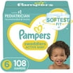 Pampers Swaddlers Size 6 Baby Diapers, 108 Count - ONE MONTH SUPPLY