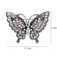 thumbnail image 4 of K-KED Vintage Crystal Butterfly Brooches for Women Coat Delicate Jewelry Party Ornaments-_-White, 4 of 9